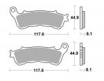 Bremsbelag hinten BRAKING 910CM55 Sintermetall