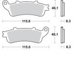 Bremsbelag hinten BRAKING 813CM56 Sintermetall