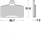 Bremsbelag vorne BRAKING 964CM55 Sintermetall