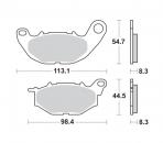 Bremsbelag vorne BRAKING 968CM55 Sintermetall