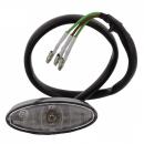Rückleuchte LED Mini oval Klarglas Gehäuse schwarz SHIN YO