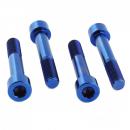 Bremssattelschraube Satz vorne Titan blau