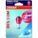 Lampe, Glühbirne 12V21/5W BAW15D 1BL, DIADEM ROT