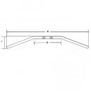 Lenker Dragbar medium stahl schwarz 22mm TRW