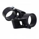 Lenkrohraufnahme mit Schelle für Stummellenker erhoeht