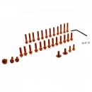 Schraubensatz Motor Alu orange