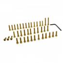 Schraubensatz Motor Alu gold