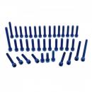 Schraubensatz Motor Alu blau