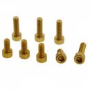 Schraube Tankdeckel Satz Alu gold