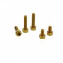 Schraube Tankdeckel Satz Alu gold