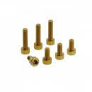 Schraube Tankdeckel Satz Alu gold