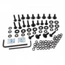 Verkleidungsschrauben Satz Alu schwarz