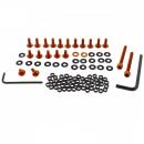 Verkleidungsschrauben Satz Alu orange