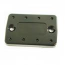 Deckel für Bremsflüssigkeitsbehälter 43x75mm Alu schwarz