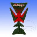 Tankprotektor Aufkleber Racing rot, 120x140mm