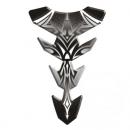 Tankprotektor Aufkleber schwarz, grau, 144x221mm