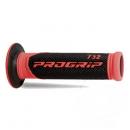 Griffgummi schwarz/rot D.22/25mm. L.125mm geschlossen