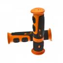 Griffgummi schwarz/orange ATV D.22mm. L.125mm geschlossen