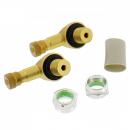 Reifenventil Satz 11,3mm Winkel Ventil alu, Paar, gold