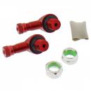 Reifenventil Satz 11,3mm Winkel Ventil alu, Paar, rot