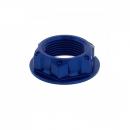 Mutter für Lenkkopf M24x1.50mm Alu blau