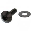 Linsenschraube M5x0.8 20mm Edelstahl A4 schwarz