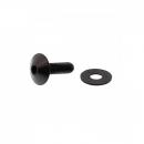 Linsenschraube M6x1.00 20mm Edelstahl A4 schwarz