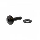Linsenschraube M6x1.00 30mm Edelstahl A4 schwarz