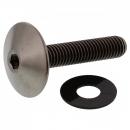 Linsenschraube M5x0.8 25mm Titan