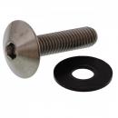 Linsenschraube M6x1.00 25mm Titan