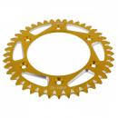 Alu Kettenrad 42 Zähne Teilung 520 gold