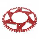 Alu Kettenrad 52 Zähne Teilung 520 rot