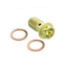 Hohlschraube einfach M10 x 1.25 Titan Racing gold Pro Bolt