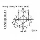 Ritzel 13Z Teilung 428 grobverzahnt 6 Innendurchmesser 18/20