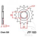 Ritzel 12Z Teilung 520 feinverzahnt Innendurchmesser 20/22