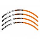 Felgenrandaufkleber BlackBird Racing Racing orange