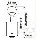 Lampe 6V4W   BA9S Inhalt 10 Stück