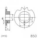 Ritzel 11Z Teilung 415 LANGLOCH 11/16