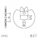Ritzel 13Z Teilung 415 LANGLOCH 10/1