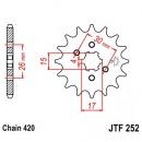 Ritzel 13Z Teilung 420 grobverzahnt 6 Innendurchmesser 15/17