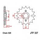 Ritzel 13Z Teilung 520 grobverzahnt 6 Innendurchmesser 19/22