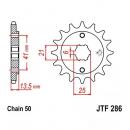 Ritzel 14Z Teilung 530 grobverzahnt 6 Innendurchmesser 21/25