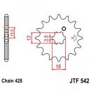 Ritzel 15Z Teilung 428 grobverzahnt 6 Innendurchmesser 13/16