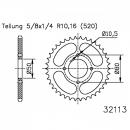 Kettenrad 32Z Teilung 520 schwarz Innendurchmesser 050 Lochkreis 080