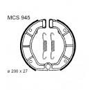 Bremsbacken hinten TRW Lucas MCS945 ohne Federn