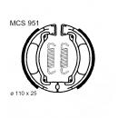 Bremsbacken hinten TRW Lucas MCS951 inkl. Federn