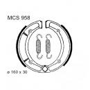 Bremsbacken hinten TRW Lucas MCS958 inkl. Federn