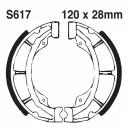 Bremsbacken hinten EBC Grooved S617G ohne Federn