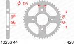 Kettenrad Stahl Teilung 428, Zähne 45