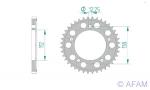 AFAM Kettenrad Alu Teilung 525, Zähne 44